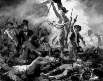 “A liberdade conduzindo o povo”, de Eugène Delacroix, 1830.